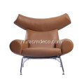 ox lederen fauteuil